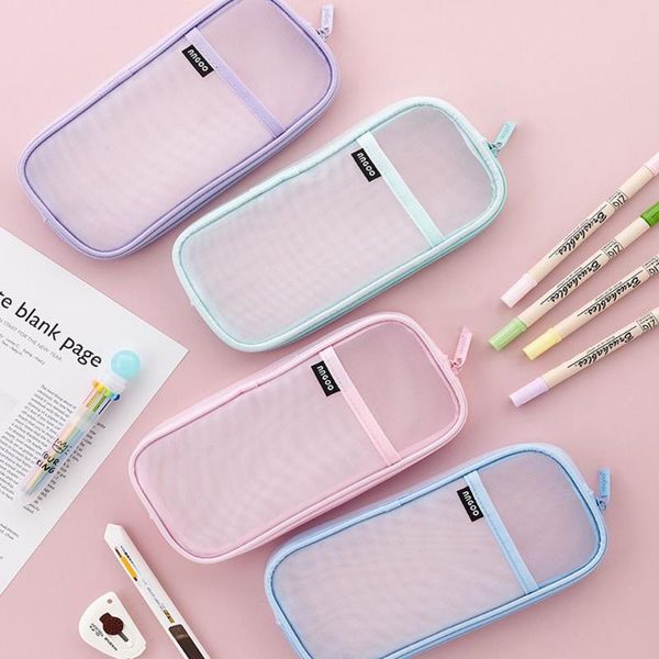 pencil bags student cosmetic make up organizer clear mesh pen pouch case stationary storage zipper
pencil bags student cosmetic make up organizer clear mesh pen pouch case stationary storage zipper