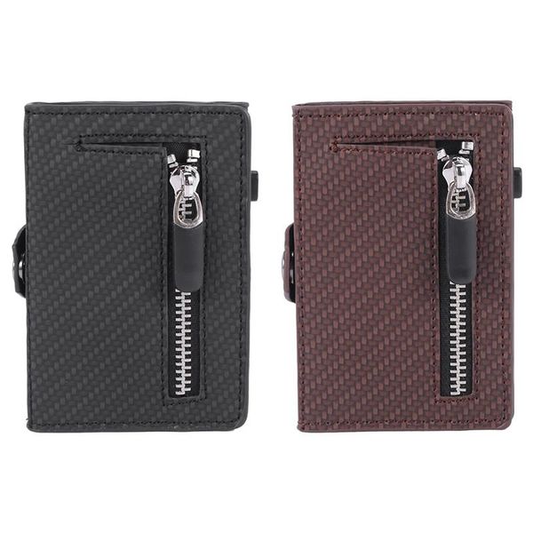 card holders purse rfid holder button coin wallet fashion men slim anti-theft case, Brown;gray
card holders purse rfid holder button coin wallet fashion men slim anti-theft case, Brown;gray
