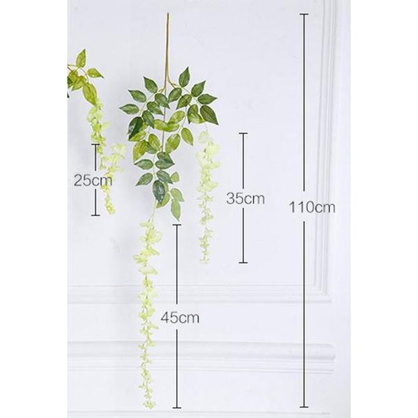 decorative flowers & wreaths 1pcs plastic party wedding artificial wisteria flower vines hanging rattan bride garland home garden el
decorative flowers & wreaths 1pcs plastic party wedding artificial wisteria flower vines hanging rattan bride garland home garden el
