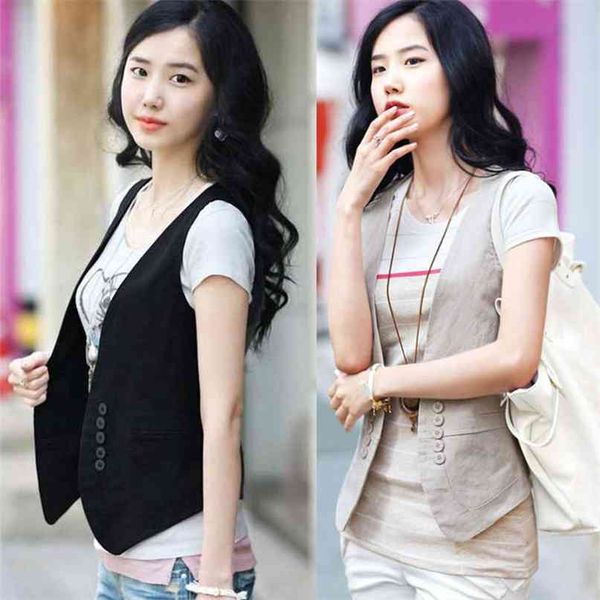 ms spring korean all-match slim suit vest / small size dress female 210607, Black;white
ms spring korean all-match slim suit vest / small size dress female 210607, Black;white