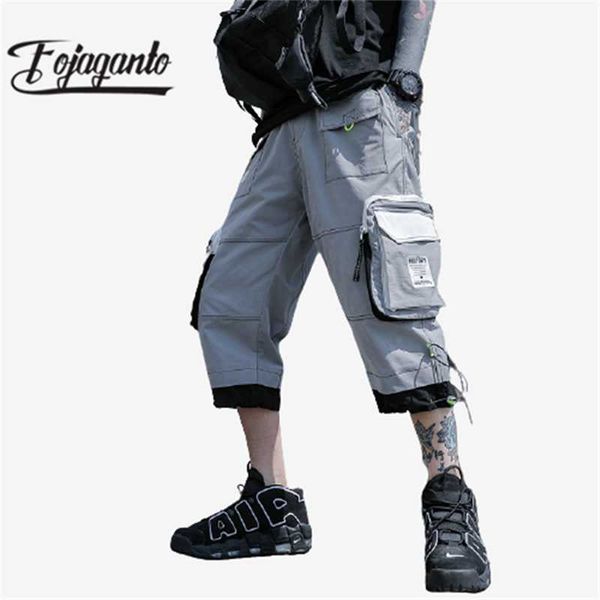 men's shorts fojaganto summer cargo men casual workout multi-pocket calf-length short pants, White;black
men's shorts fojaganto summer cargo men casual workout multi-pocket calf-length short pants, White;black