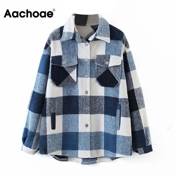 women's jackets aachoae casual plaid jacket womem batwing sleeve loose woolen coat female lapel collar pocket ladies outwear spring au, Black;brown
women's jackets aachoae casual plaid jacket womem batwing sleeve loose woolen coat female lapel collar pocket ladies outwear spring au, Black;brown
