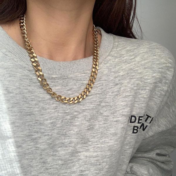 chains european and american fashionable 316l stainless steel thick chain necklace ins metal retro clavicle necklaces jewelry, Silver
chains european and american fashionable 316l stainless steel thick chain necklace ins metal retro clavicle necklaces jewelry, Silver