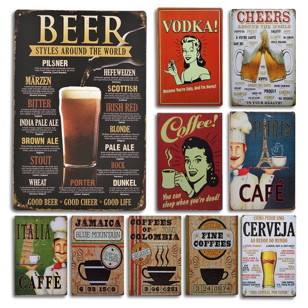 vodka beer poster metal sign wall decor vintage coffee shop open tin poster signs for coffee bar restaurant decoration wall plat
vodka beer poster metal sign wall decor vintage coffee shop open tin poster signs for coffee bar restaurant decoration wall plat