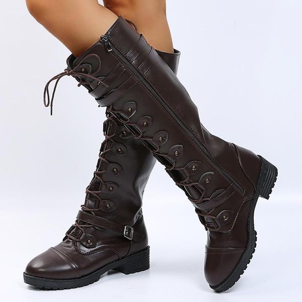 boots women's lace up knee high 2021 women fashion platform shoes ladies buckle square heel winter long, Black
boots women's lace up knee high 2021 women fashion platform shoes ladies buckle square heel winter long, Black