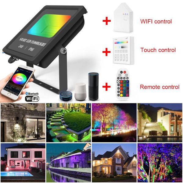 rgb+cw+ww 24w waterproof wifi bluetooth smart led flood light wall lawn lamp wall washer light dimmable color changing 2000lm
rgb+cw+ww 24w waterproof wifi bluetooth smart led flood light wall lawn lamp wall washer light dimmable color changing 2000lm