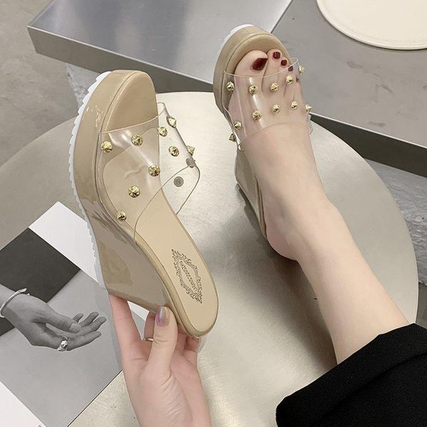 slippers rubber wedge heel for women flip flop sandalen fashion high heels pu shoes summer platform sandals, Black
slippers rubber wedge heel for women flip flop sandalen fashion high heels pu shoes summer platform sandals, Black