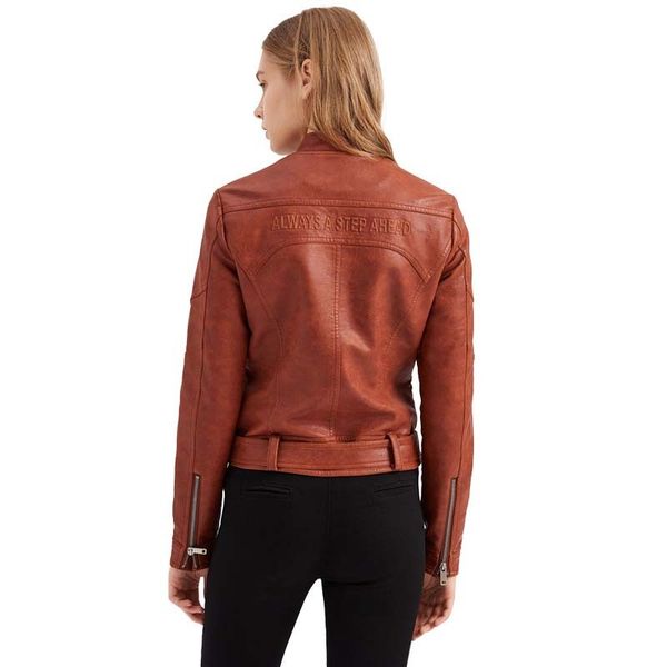 2021 new faux leather pu jacket women autumn winter long sleeve fashion slim with sashes biker jackets coat female outwear xzik, Black
2021 new faux leather pu jacket women autumn winter long sleeve fashion slim with sashes biker jackets coat female outwear xzik, Black
