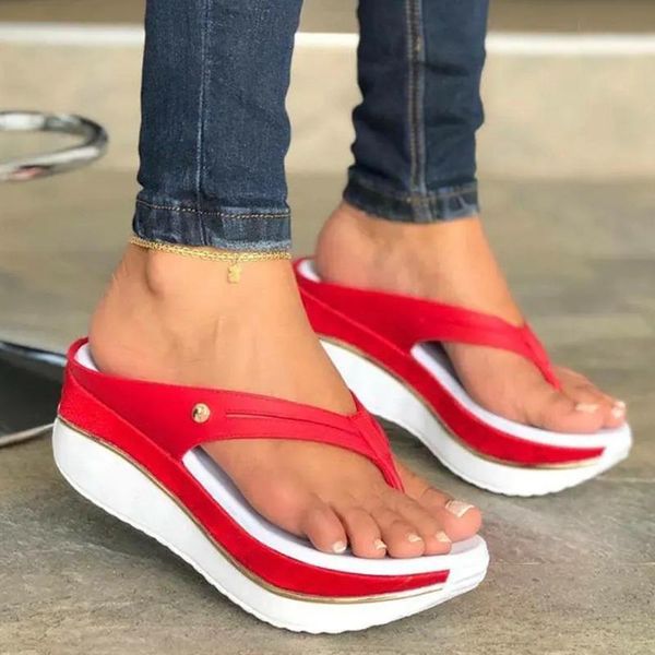 slippers 2021 women's sandals platform fashion metal button women flip flops slides ladies wedge shoes outside, Black
slippers 2021 women's sandals platform fashion metal button women flip flops slides ladies wedge shoes outside, Black