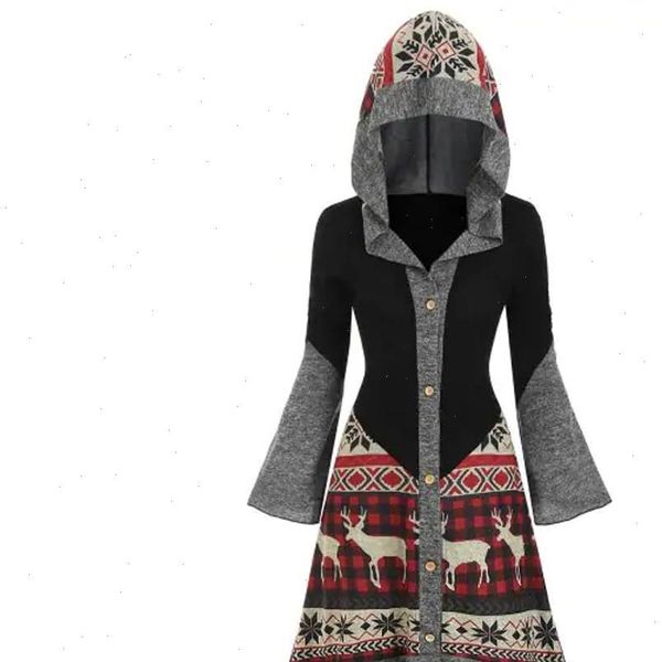 plus size womens christmas dress winter elk hooded high low flounce hem knitted dress loose ladies party dresses vestidos 2021, Black;gray
plus size womens christmas dress winter elk hooded high low flounce hem knitted dress loose ladies party dresses vestidos 2021, Black;gray