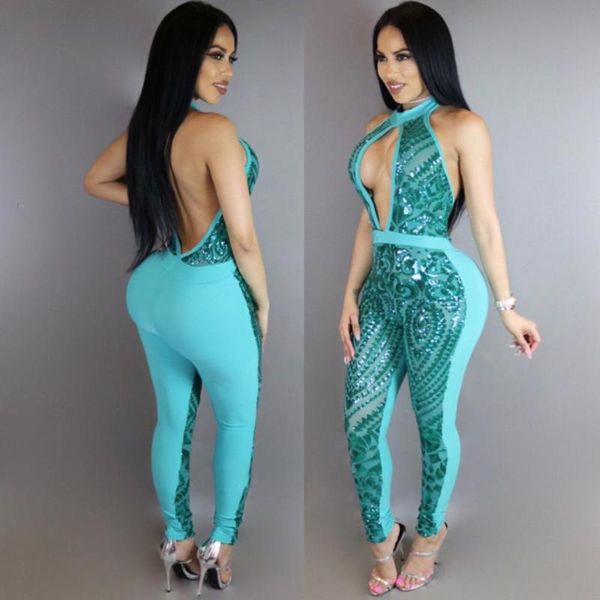 women's jumpsuits & rompers adfvat glitter sequines fashion women halter backless skinny romper front hollow out party hn299, Black;white
women's jumpsuits & rompers adfvat glitter sequines fashion women halter backless skinny romper front hollow out party hn299, Black;white