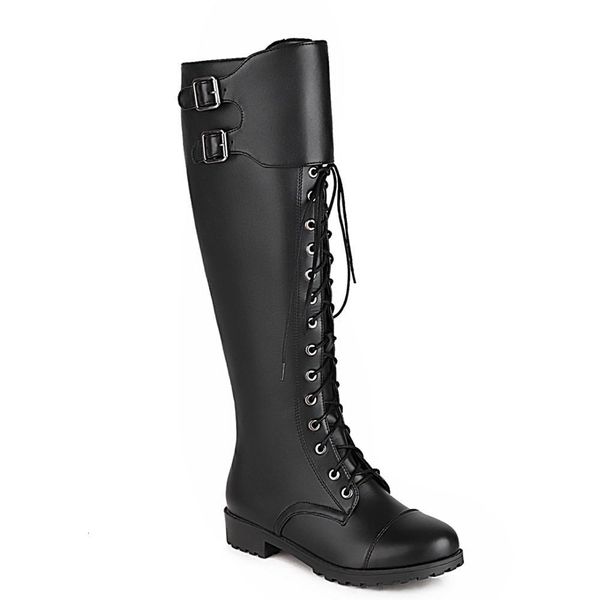 knee double bend strap low heel round toe, side boots motorcycle luxurious plutonium loop of the m18i, Black
knee double bend strap low heel round toe, side boots motorcycle luxurious plutonium loop of the m18i, Black