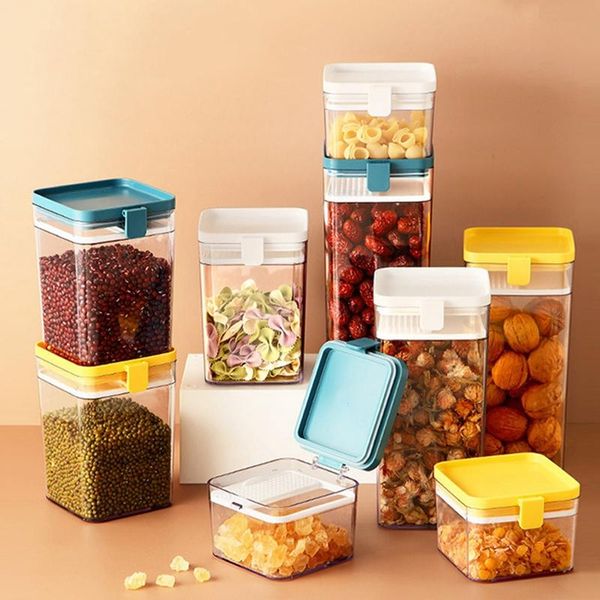 1pcs plastic storage container jar set with lid kitchen bulk sealed refrigerator multigrain tank container for cereal
1pcs plastic storage container jar set with lid kitchen bulk sealed refrigerator multigrain tank container for cereal