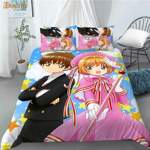 bedding sets custom cardcaptor sakura anime 1 duvet cover 2 pillowcases polyester fabric set family boy kid
bedding sets custom cardcaptor sakura anime 1 duvet cover 2 pillowcases polyester fabric set family boy kid