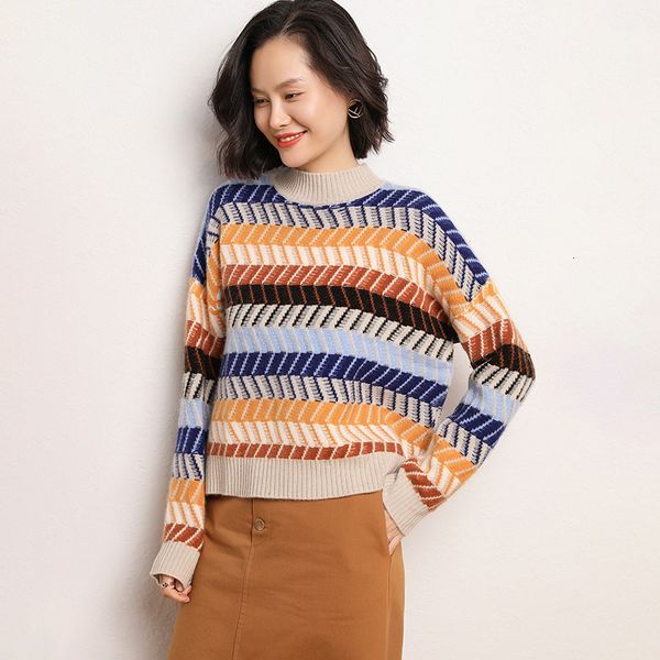 2021 new o-neck knitting jumper women autumn winter female thickening women's warm long sleeve sweater 100% cashmere 1kw4, White;black
2021 new o-neck knitting jumper women autumn winter female thickening women's warm long sleeve sweater 100% cashmere 1kw4, White;black