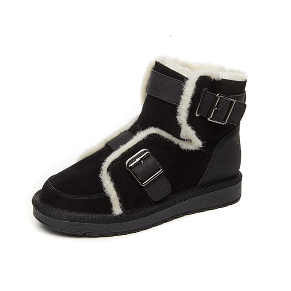 2021 autumn and winter new british style wild snow plus velvet wool flat cotton shoes thick boots mvut, Black
2021 autumn and winter new british style wild snow plus velvet wool flat cotton shoes thick boots mvut, Black