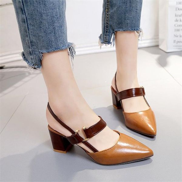 sandals women's shoes 2021 summer style pointed belt thick heel high heels fashion large size, Black
sandals women's shoes 2021 summer style pointed belt thick heel high heels fashion large size, Black