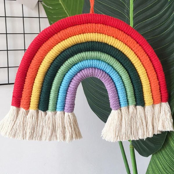 tapestries rainbow macrame tapestry macrames wall hangingchildren's room decor weave ornaments hippie wallcovering
tapestries rainbow macrame tapestry macrames wall hangingchildren's room decor weave ornaments hippie wallcovering