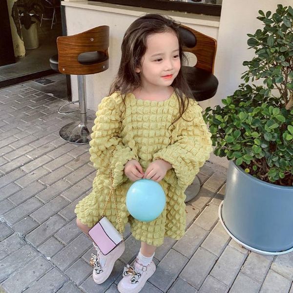 girl's dresses autumn winter girls princess dress solid color long sleeve sundress kids children clothing waffle soft fashion loose, Red;yellow
girl's dresses autumn winter girls princess dress solid color long sleeve sundress kids children clothing waffle soft fashion loose, Red;yellow