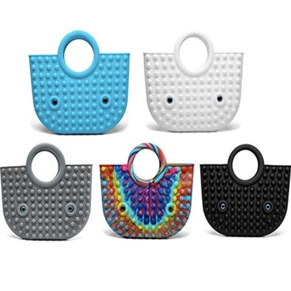 handbag push bubble fidget toy party favor 35*30cm totes creative storage bag rainbow silicone stress reliever sensory toys
handbag push bubble fidget toy party favor 35*30cm totes creative storage bag rainbow silicone stress reliever sensory toys