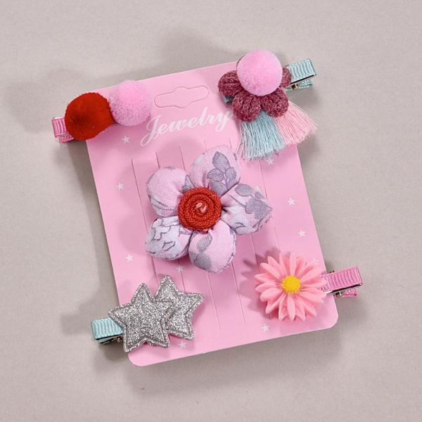 hair clips & barrettes hc 5pcs/ set girls flower cartoon hairpins toddlers kids sweet tassel cute ball baby accessories f, Golden;silver
hair clips & barrettes hc 5pcs/ set girls flower cartoon hairpins toddlers kids sweet tassel cute ball baby accessories f, Golden;silver