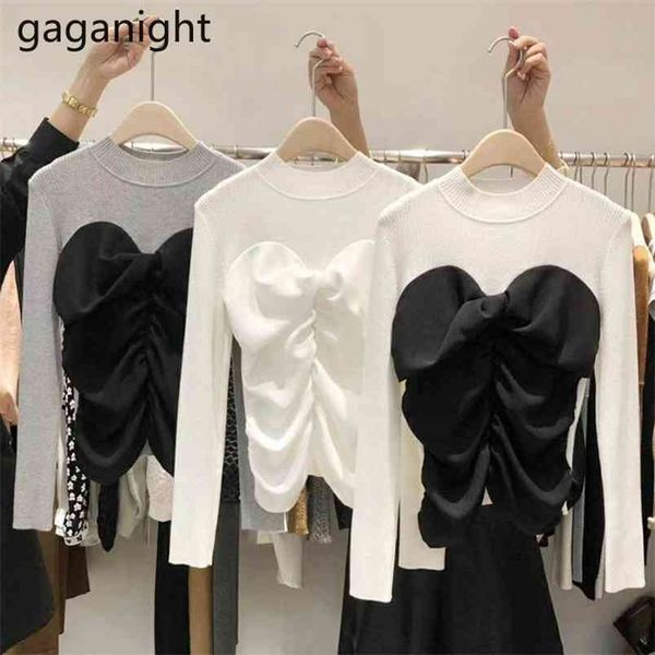 elegant women fashion sweater patchwork ruched lady bottom pullovers autumn winter knitted slim sweaters 210601, White
elegant women fashion sweater patchwork ruched lady bottom pullovers autumn winter knitted slim sweaters 210601, White