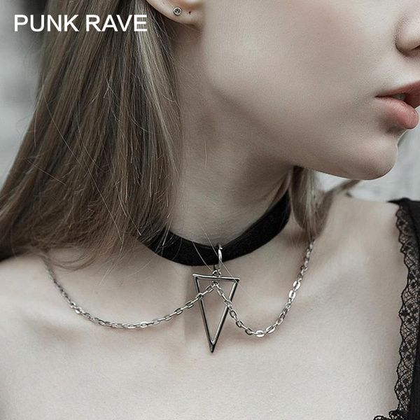 pendant necklaces punk rave girl's style personality geometric collar trend women accessories necklace inverted triangle, Silver
pendant necklaces punk rave girl's style personality geometric collar trend women accessories necklace inverted triangle, Silver