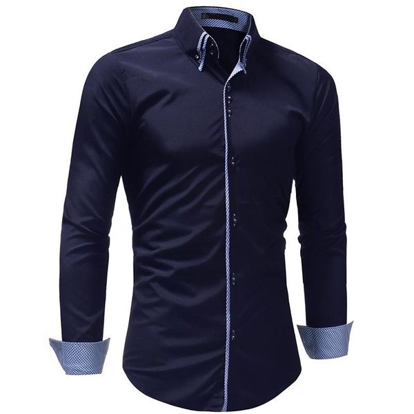 men's casual shirts trim fit mens smart dress turn-down collar long sleeve solid business, White;black
men's casual shirts trim fit mens smart dress turn-down collar long sleeve solid business, White;black