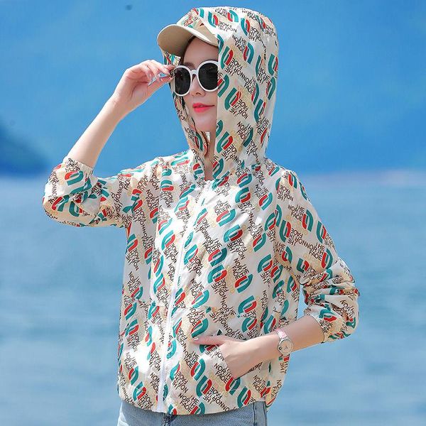 women's jackets printed sun protection jacket short lightweight breathable ins tide outdoor vacation thin coat, Black;brown
women's jackets printed sun protection jacket short lightweight breathable ins tide outdoor vacation thin coat, Black;brown