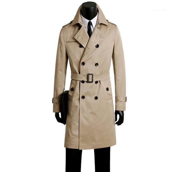 men's trench coats mens khaki man long coat men double breasted clothes slim fit overcoat sleeve spring autumn designer, Tan;black
men's trench coats mens khaki man long coat men double breasted clothes slim fit overcoat sleeve spring autumn designer, Tan;black