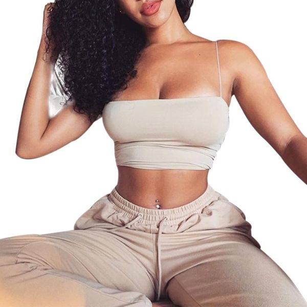 women's tanks & camis 2021 streetwear sleeveless women fashion solid color crop bustier tees womens tank, White
women's tanks & camis 2021 streetwear sleeveless women fashion solid color crop bustier tees womens tank, White