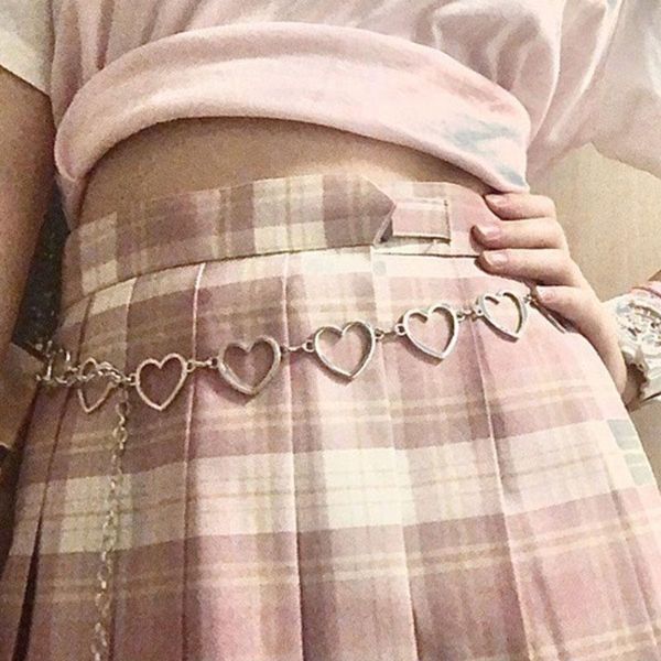 belts hip hop style fashion fine 105cm waist waistband pants classic chain love heart hollow girdle for women 2021 trendy, Black;brown
belts hip hop style fashion fine 105cm waist waistband pants classic chain love heart hollow girdle for women 2021 trendy, Black;brown