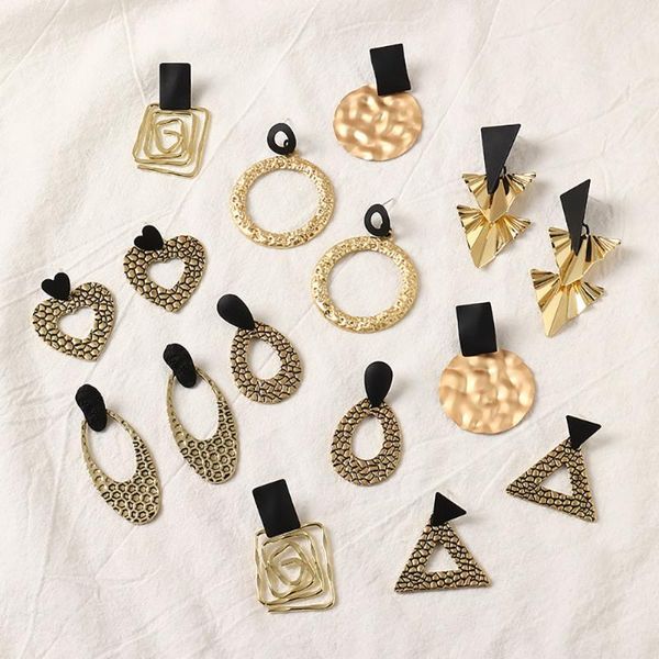 hoop & huggie exaggerate vintage circle geometric earrings for women 2021 korean fashion prom party trend jewelry gift, Golden;silver
hoop & huggie exaggerate vintage circle geometric earrings for women 2021 korean fashion prom party trend jewelry gift, Golden;silver