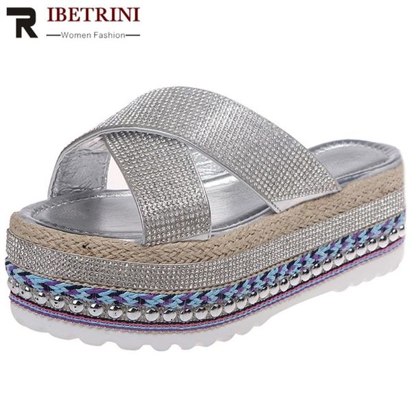 slippers ribetrini women outdoor shoes platform slip on rivet mixed color open toe casual leisure, Black
slippers ribetrini women outdoor shoes platform slip on rivet mixed color open toe casual leisure, Black