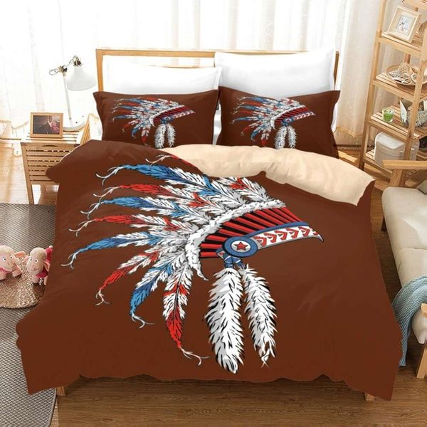indian feather/mask bedding set 3d print duvet cover 2/3pcs microfiber bedspread throw pillowcase twin king size bed sets
indian feather/mask bedding set 3d print duvet cover 2/3pcs microfiber bedspread throw pillowcase twin king size bed sets