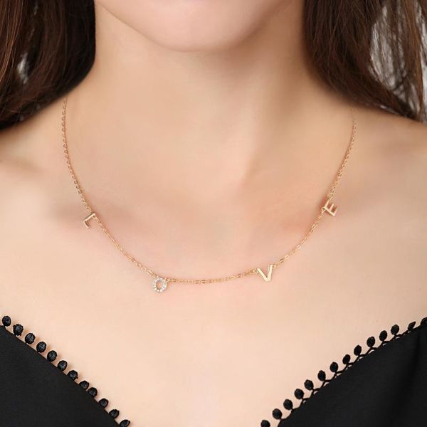 chains gift charm fashion chain love letter necklace female necklaces jewelry, Silver
chains gift charm fashion chain love letter necklace female necklaces jewelry, Silver