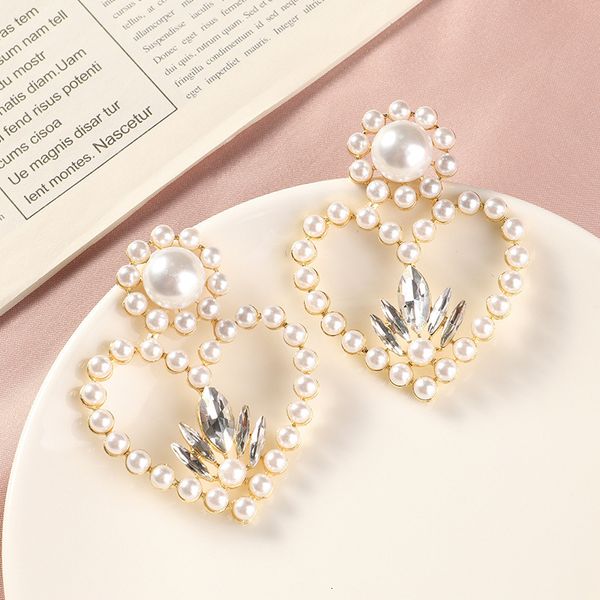 ez3315 fashion jewelry temperament versatile heart alloy diamond pearl earrings female, Silver
ez3315 fashion jewelry temperament versatile heart alloy diamond pearl earrings female, Silver