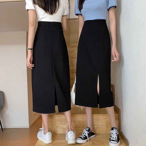 skirts woman spring and summer korean style high waist all-match slim mid-length skirt split a-line women, Black
skirts woman spring and summer korean style high waist all-match slim mid-length skirt split a-line women, Black
