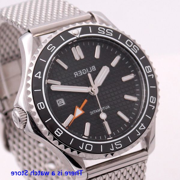 bliger 41mm black dial automatic mechanical mens gmt watch luxury sapphire glass luminous waterproof calendar wristwatch men, Slivery;brown
bliger 41mm black dial automatic mechanical mens gmt watch luxury sapphire glass luminous waterproof calendar wristwatch men, Slivery;brown