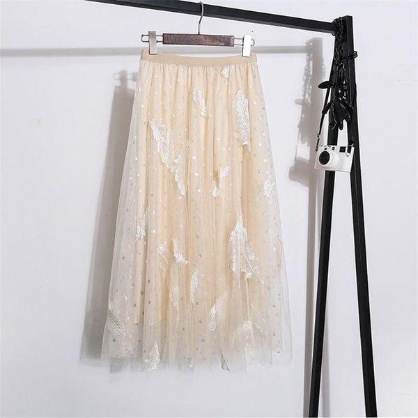skirts limiguyue embroidery feather net gauze large skirt tulle women clothes elastic high waist casual polka dot k1320, Black
skirts limiguyue embroidery feather net gauze large skirt tulle women clothes elastic high waist casual polka dot k1320, Black