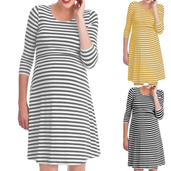 autumn long sleeve striped dresses maternity breast-feeding o neck dress pregnant clothes loose comfortable dresses, White
autumn long sleeve striped dresses maternity breast-feeding o neck dress pregnant clothes loose comfortable dresses, White