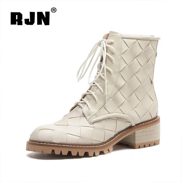 boots rjn women's ankle weave genuine leather low heel lace up round toe walking bootie fashion plush winter women shoes ro414, Black
boots rjn women's ankle weave genuine leather low heel lace up round toe walking bootie fashion plush winter women shoes ro414, Black