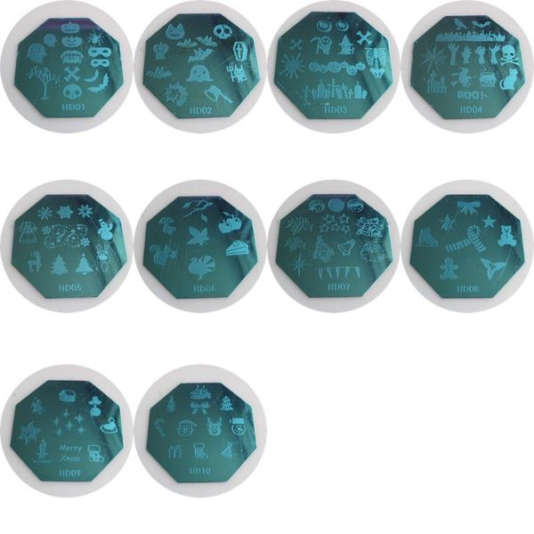 stickers & decals 1pc hd01-10 octagonal shape blue film nail art stamping image plate stainless christmas and halloween series, Black
stickers & decals 1pc hd01-10 octagonal shape blue film nail art stamping image plate stainless christmas and halloween series, Black