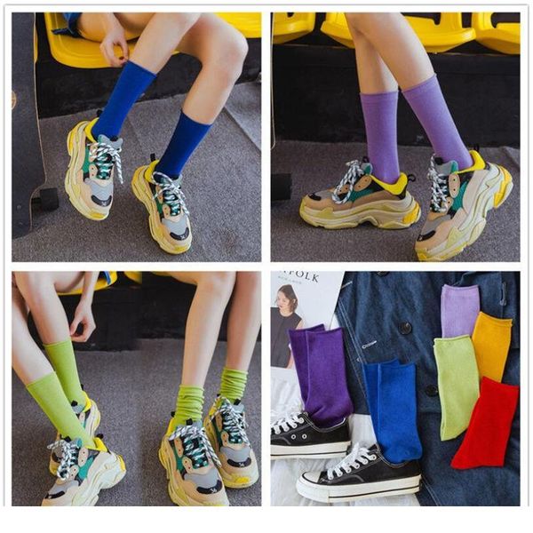 1 pair thin women's socks purple fashion college style color tube cotton socks breathable cute pile adu jlluro, Black
1 pair thin women's socks purple fashion college style color tube cotton socks breathable cute pile adu jlluro, Black