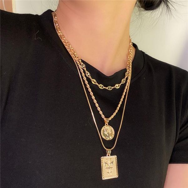 pendant necklaces ladies goth pig nose necklace women's 2021 fashion multi-layer portrait party jewelry wedding gift, Silver
pendant necklaces ladies goth pig nose necklace women's 2021 fashion multi-layer portrait party jewelry wedding gift, Silver