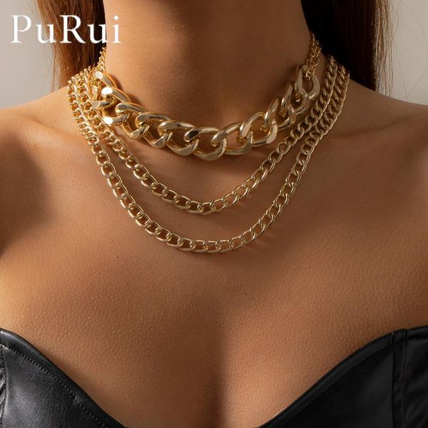 chains layered punk chunky chain choker necklace 3pcs/set collar statement gold color thick necklaces set women neck jewelry, Silver
chains layered punk chunky chain choker necklace 3pcs/set collar statement gold color thick necklaces set women neck jewelry, Silver