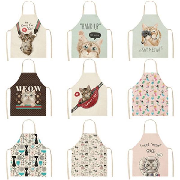aprons 1 pcs kitchen apron cute cartoon cat printed sleeveless cotton linen cooking baking for men women home cleaning
aprons 1 pcs kitchen apron cute cartoon cat printed sleeveless cotton linen cooking baking for men women home cleaning