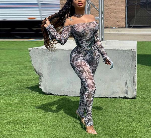 women's jumpsuits & rompers money dollar print sheer mesh jumpsuit women off shoulder long flare sleeve skinny romper night club overal, Black;white
women's jumpsuits & rompers money dollar print sheer mesh jumpsuit women off shoulder long flare sleeve skinny romper night club overal, Black;white