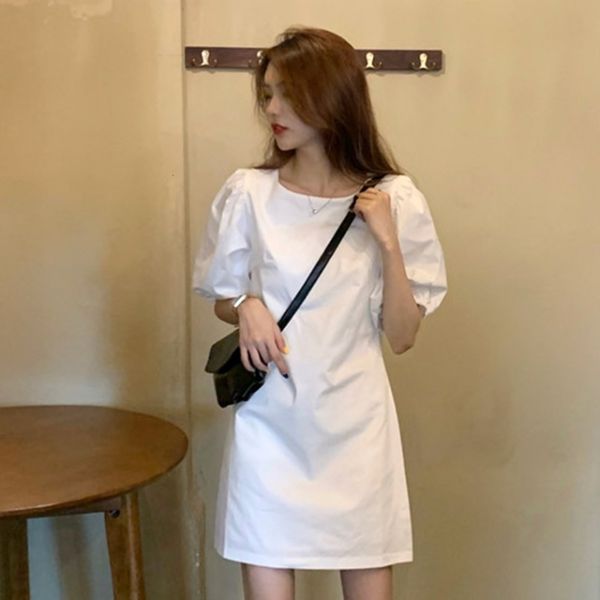 summer french style platycodon grandiflorum bubble sleeve temperament white dress for women, Black;gray
summer french style platycodon grandiflorum bubble sleeve temperament white dress for women, Black;gray