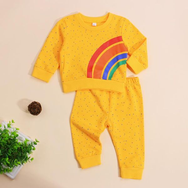 clothing sets infant baby girls dot print clothes set, rainbow long sleeve o-neck t-shirt elastic waist trousers 2021 fashion, White
clothing sets infant baby girls dot print clothes set, rainbow long sleeve o-neck t-shirt elastic waist trousers 2021 fashion, White